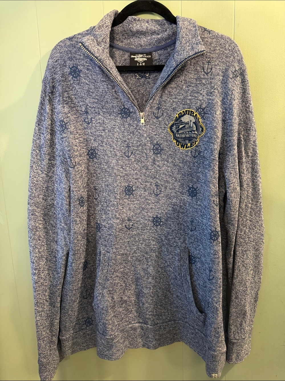 Disney Parks Twenty Eight & Main Admiral Joe Fowler Quarter-Zip Sweater